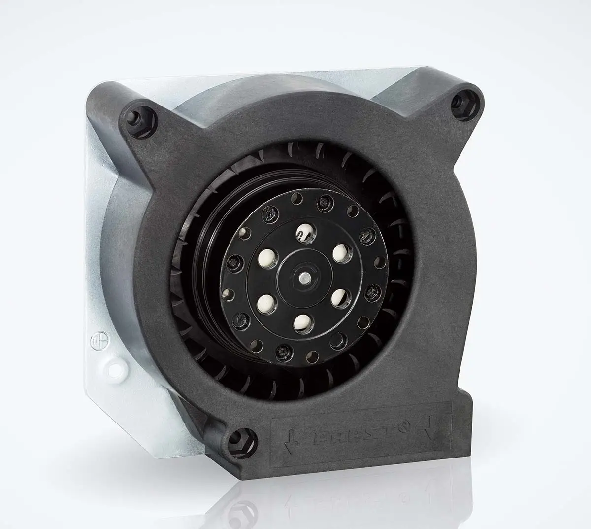 Produktfoto 1 von ebm-papst RL 90 N Radialgebläse, radial, 230 V ac, AC, 56dB, 120.6 x 120.6 x 37mm, 2450U/min, Gleitlager
