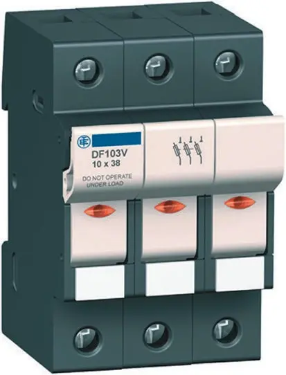 Schneider Electric Sicherungshalter für Hutschienenmontage für 22 x 58mm Sicherungen 125A 690V ac, Serie TeSyS DF,