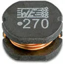 Produktfoto 1 von Wurth Elektronik WE-PD2SR Drosselspule Ja, 33 μH 1.48 A AEC-Q200 mit Ferrit-Kern ±20 % Drahtgewickelt 7.80 mm, 10 MHz