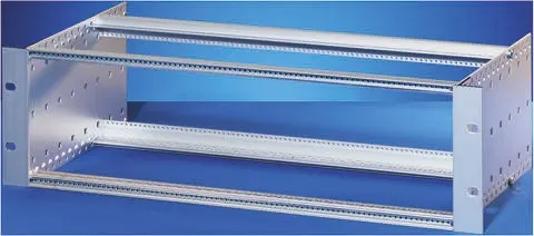 nVent SCHROFF Serie europac PRO Rackmontagechassis, 6 U, T. 235 mm, Natur, Aluminium