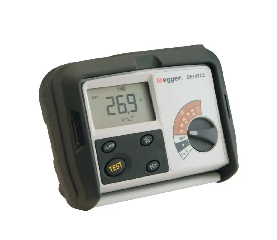 Produktfoto 1 von Megger DET4TC2 LCD Erdungsprüfgerät CAT IV 100 V, bis 200kΩ