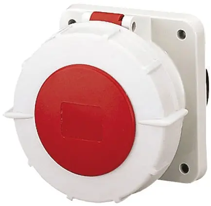 Produktfoto 1 von MENNEKES TorsionSpringCONTACT Leistungssteckverbinder Rot, 400V / 125A, Panel IP67