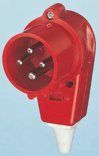 MENNEKES Leistungssteckverbinder Rot 4P, 400V, Kabel Gerade IP44 16A