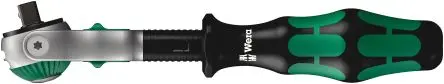 Produktfoto 1 von Wera Zyklop 1/4 in Ratsche Ratsche Chrom Vanadium Stahl Höhensicher, Länge 152mm