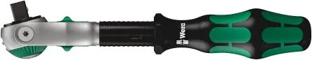 Produktfoto 1 von Wera Zyklop 3/8 in Ratsche Ratsche Chrom Vanadium Stahl Höhensicher, Länge 199mm