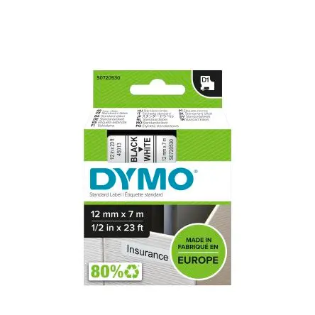Dymo Beschriftungsband Schwarz für Dymo 160, Dymo 420P, Dymo PnP, Dymo 280, Dymo, mobiles Etikettiergerät, Dymo 360,