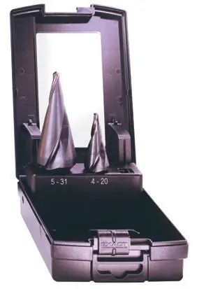 Produktfoto 1 von RS PRO HSS Sprossen Satz 5 mm → 31 mm, 2-teilig für Metall