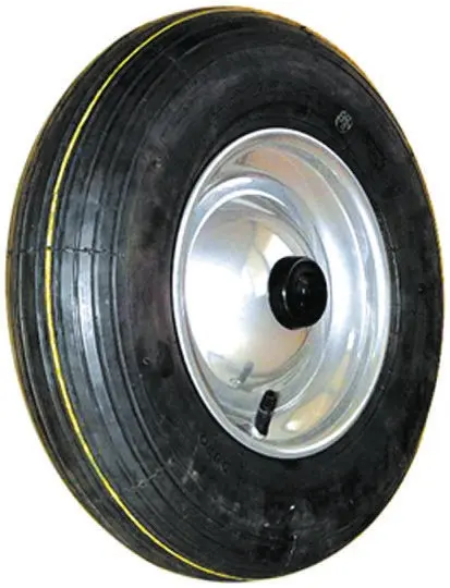 Produktfoto 1 von Guitel Hervieu Rollwagenrolle Schwarz, Mat. Gummi, 200 kg Ø 400 mm, B. 105 mm