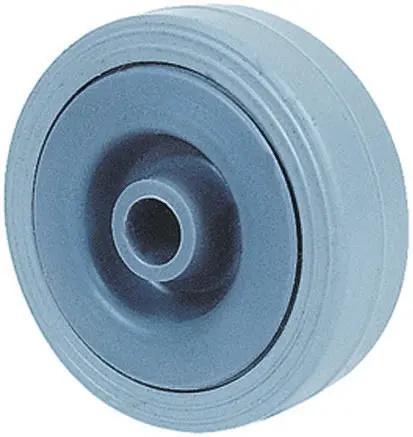 Produktfoto 1 von Guitel Hervieu Rollwagenrolle Grau, Mat. Gummi, 60 kg Ø 100 mm, B. 26 mm