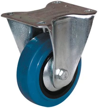 Produktfoto 1 von Guitel Hervieu Fest Lenkrolle, Rad ø 80mm, 80kg, Ges H. 107mm, Rad B. 32mm, 105 x 80mm, Platte, Gummi-Material