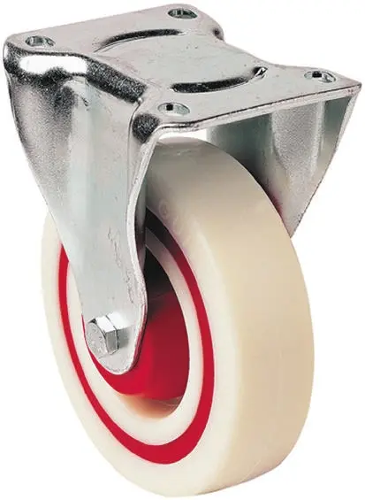 Produktfoto 1 von Guitel Hervieu Fest Lenkrolle, Rad ø 125mm, 200kg, Ges H. 157mm, Rad B. 35mm, 105 x 85mm, Platte, Polyamid-Material