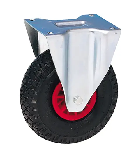 Produktfoto 1 von Guitel Hervieu Fest Lenkrolle, Rad ø 125mm, 180kg, Ges H. 305mm, Rad B. 85mm, 200 x 160mm, Platte, Pneumatisch -Material