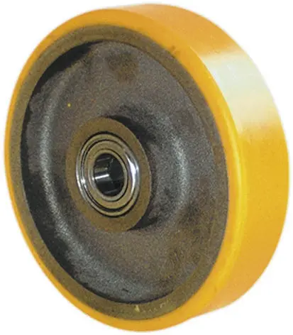 Produktfoto 1 von Guitel Hervieu Rollwagenrolle Gelb, Grau, Mat. Polyurethan, 800 kg Ø 150 mm, B. 50 mm