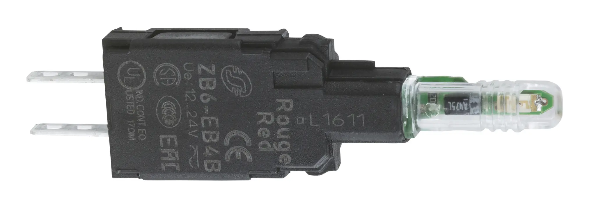 Produktfoto 1 von Schneider Electric Harmony XB6 Lichtblock Anzeigenblock LED Gelb beleuchtet 48 → 120V ac Faston