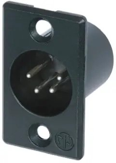 Produktfoto 1 von Neutrik Gerade 4-polig Panel Stecker Silber auf Nickel XLR-Steckverbinder, 50 V