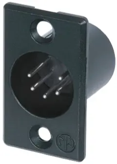 Produktfoto 1 von Neutrik Gerade 5-polig Panel Stecker Silber auf Nickel XLR-Steckverbinder, 50 V