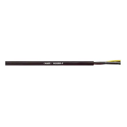 Produktfoto 1 von Lapp H05-RRF Netzkabel, 4-adrig Schwarz, 100 m, Gummi 60 °C