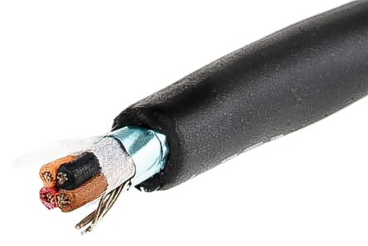 Produktfoto 1 von Alpha Wire XTRA-GUARD 2 Steuerkabel, 4-adrig 0.23mm² 24 AWG Schwarz Geschirmt, 30 m, Polyvinylchlorid