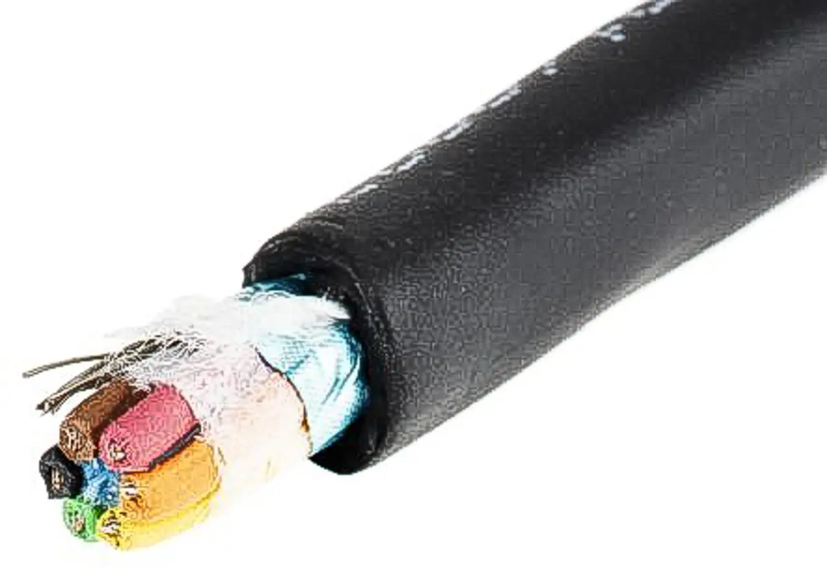 Produktfoto 1 von Alpha Wire XTRA-GUARD 2 Steuerkabel, 6-adrig 0.23mm² 24 AWG Schwarz Geschirmt, 30 m, Polyvinylchlorid