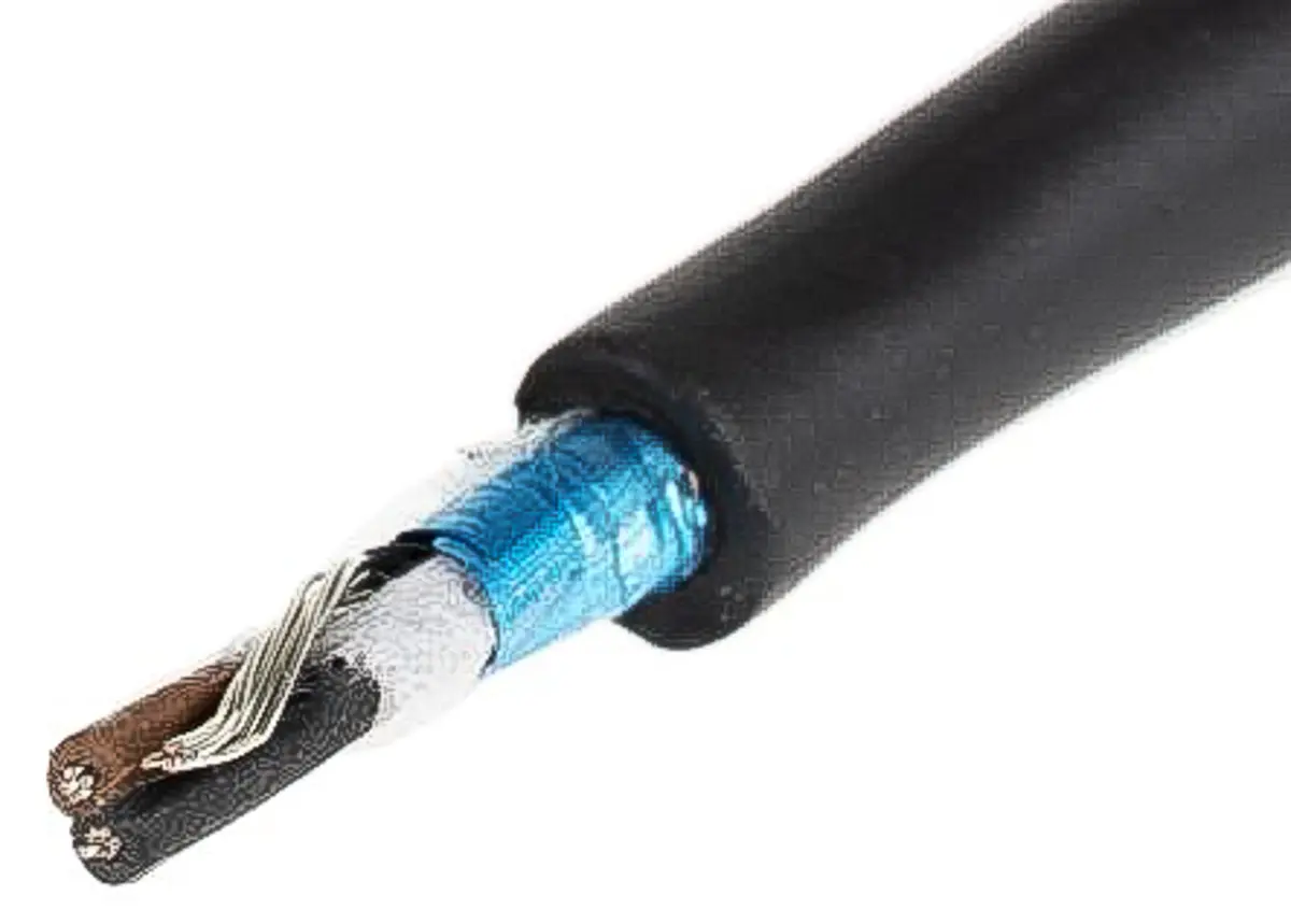 Produktfoto 1 von Alpha Wire XTRA-GUARD 2 Steuerkabel, 2-adrig 0.23 mm² 24 AWG Schwarz Geschirmt, 30 m, Polyvinylchlorid