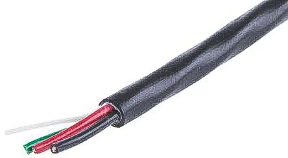 Alpha Wire XTRA-GUARD 2 Steuerkabel, 3-adrig 0.35 mm² 22 AWG Schwarz Ungeschirmt, 30 m, Polyvinylchlorid
