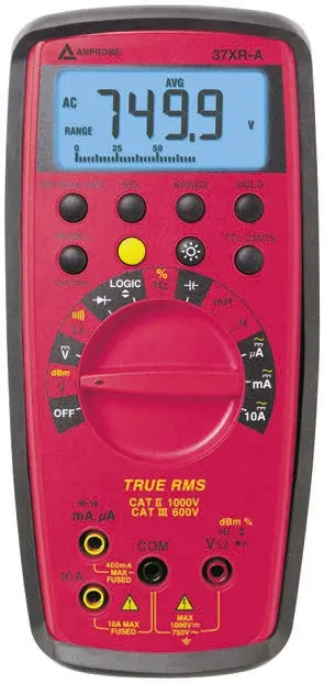 Produktfoto 1 von Amprobe 37XRA Tragbar Digital Multimeter Echteffektivwert, CAT, CAT III