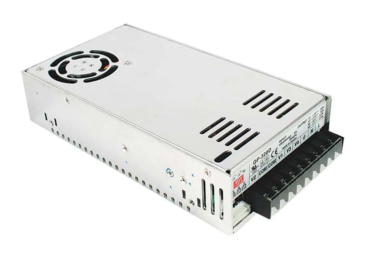 Produktfoto 1 von MEAN WELL Schaltnetzteil, 5 V dc, ±12 V dc, ±24 V dc / 2 A, 3 A, 10 A, 20 A 4-Kanal 316W 127 → 370 V dc, 90