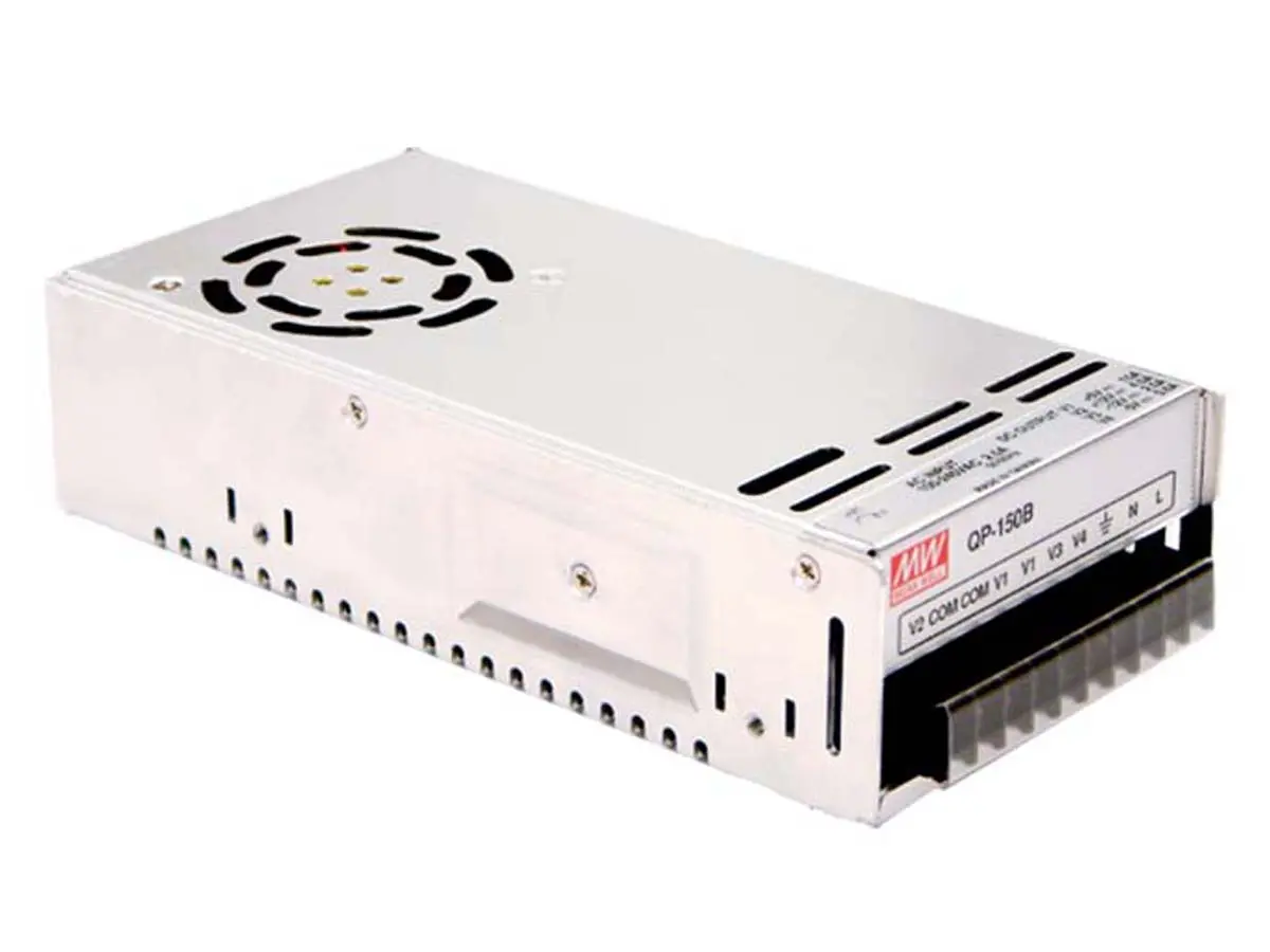 Produktfoto 1 von MEAN WELL Schaltnetzteil, ±5 V dc, ±12 V dc / 2 A, 4 A, 15 A, 600 mA 4-Kanal 150W 127 → 370 V dc, 90 →