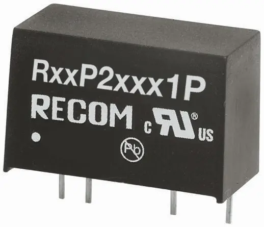Recom R05P DC/DC-Wandler 2W 5 V dc IN, 12V dc OUT / 167mA Durchsteckmontage 2.6kV ac isoliert