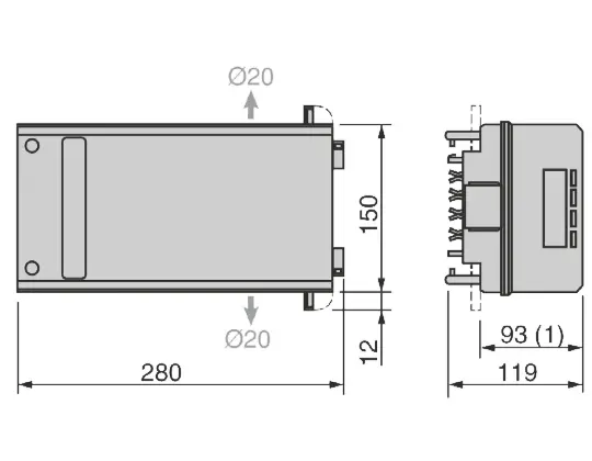 Produktfoto 1 von Schneider Electric Canalis KN Sicherungsschalter-Trennschalter / 3-polig 50 A, 14 x 51 mm Sicherungsgröße, 3 phasig