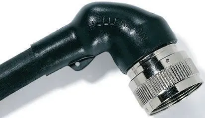 Produktfoto 1 von HellermannTyton 1100 Wärmeschrumpfschlauch, gewinkelt, Flüssigkeit resistentes Elastomer, Schwarz 31 mm, 1-Wege 135 °C