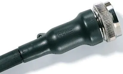 Produktfoto 1 von HellermannTyton 150 Wärmeschrumpfschlauch, Gerade, Flüssigkeit resistentes Elastomer, Schwarz 43 mm, 1-Wege 135 °C