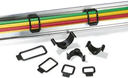 Produktfoto 1 von HellermannTyton Kabelhalter Halteklemme zum Schrauben PVC Schwarz 23,8 mm x 3.2mm x 29mm