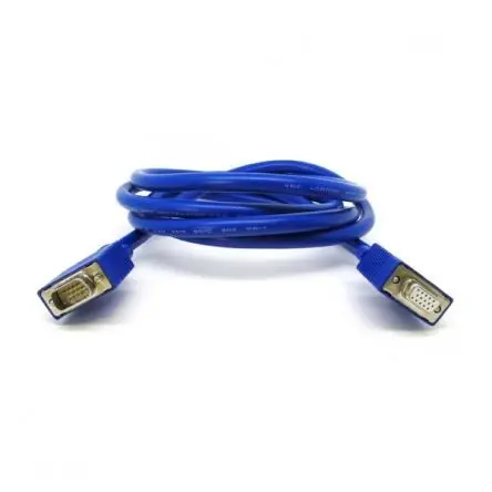 Produktfoto 1 von Van Damme VGA-Kabel A VGA / Stecker B VGA / Buchse, 2 m Blau
