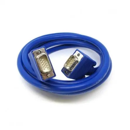 Produktfoto 1 von Van Damme VGA-Kabel A VGA / Stecker B VGA / Stecker, 2 m Polyvinylchlorid Blau