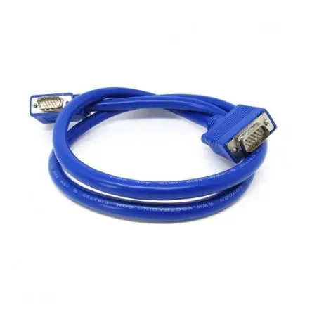 Produktfoto 1 von Van Damme VGA-Kabel A VGA / Stecker B VGA / Stecker, 1 m Polyvinylchlorid Blau