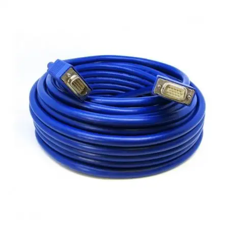 Produktfoto 1 von Van Damme VGA-Kabel A VGA / Stecker B VGA / Stecker, 20 m Polyvinylchlorid Blau