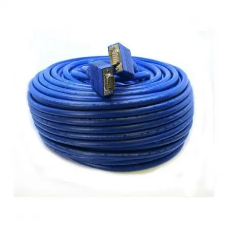 Produktfoto 1 von Van Damme VGA-Kabel A VGA / Stecker B VGA / Stecker, 30 m Polyvinylchlorid Blau