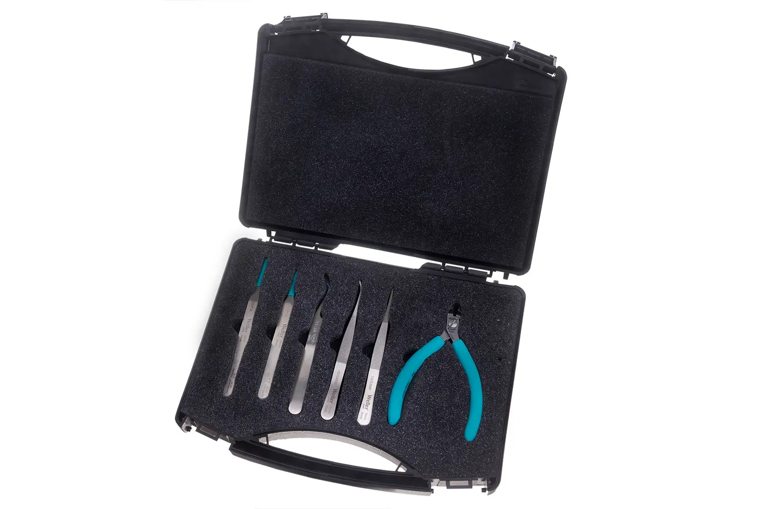 Weller Erem ESD Werkzeugsatz, ESD-sicherer Kunststoffkoffer 6-teilig