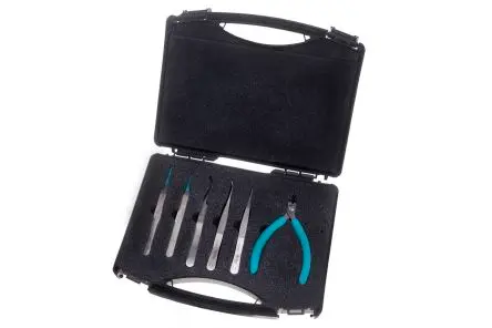 Produktfoto 1 von Weller Erem ESD-Werkzeugsatz Werkzeugsatz, ESD-sicherer Kunststoffkoffer 6-teilig