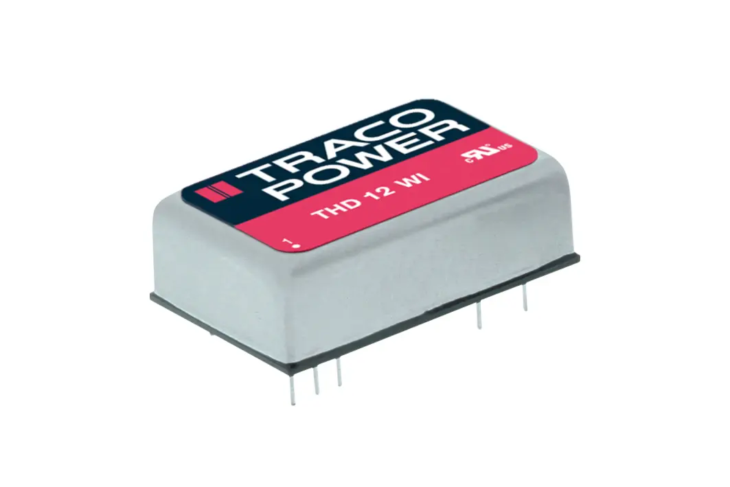 TRACOPOWER THD 12WI DC/DC-Wandler 12W 24 V dc IN, 12V dc OUT / 1A Durchsteckmontage 1.5kV dc isoliert