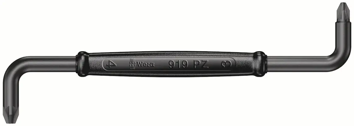 Produktfoto 1 von Wera PZ1, PZ2 Rechtwinklig, Chrom-Molybdän-Stahl, 125 mm / Klinge 125 mm