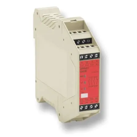 Produktfoto 1 von Omron G9SB Sicherheitsrelais 24V ac/dc, 2 Sicherheitskontakte, Automatisch ISO13849-1, EN60947-5-5, ISO13850,