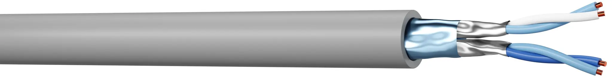 Produktfoto 1 von CAE Groupe Telefonkabel Grau 10-adrig 100 m Polyvinylchlorid, 0.5 mm²