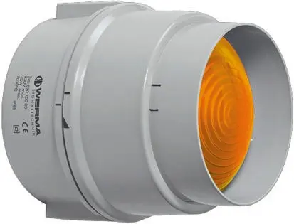 Produktfoto 1 von Werma BWM 890 Glühlampe Dauer Signalleuchte Orange, 12 → 240 V ac/dc, Ø 150mm x 154mm