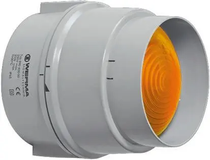 Produktfoto 1 von Werma BWM 890 Glühlampe Dauer Signalleuchte 250V ac/dc Gelb Oberfläche, Ø 150 mm x 154 mm IP65