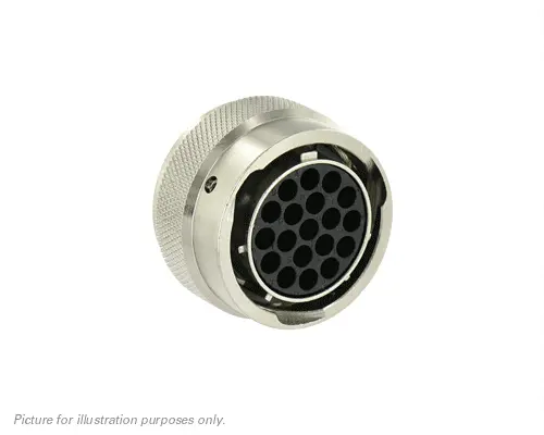 Produktfoto 1 von Souriau Sunbank by Eaton UT0 16 Standard Rundsteckverbinder Buchse 19-polig Buchse 13A Kabel IP68, IP69K
