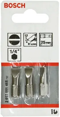 Produktfoto 1 von Bosch 1/4 in Schraubbit, Sechskant, 3-teilig, 25 mm