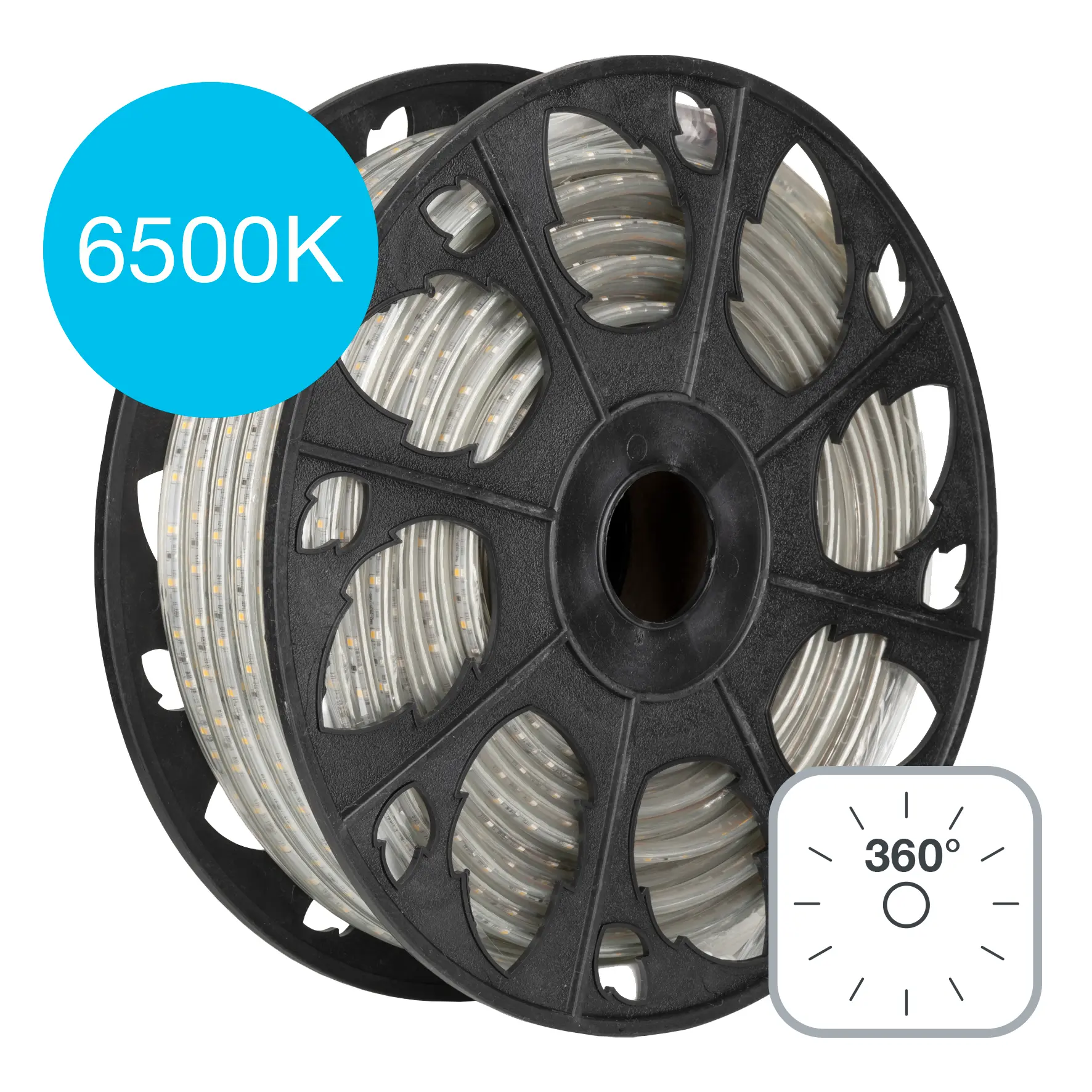 Produktfoto 1 von Bailey Electric & Electronics bv Robust LED rope LED-Streifen 6500k, Weiß, 25000 mm 240 V 420LEDs/M, 420 lm IP65