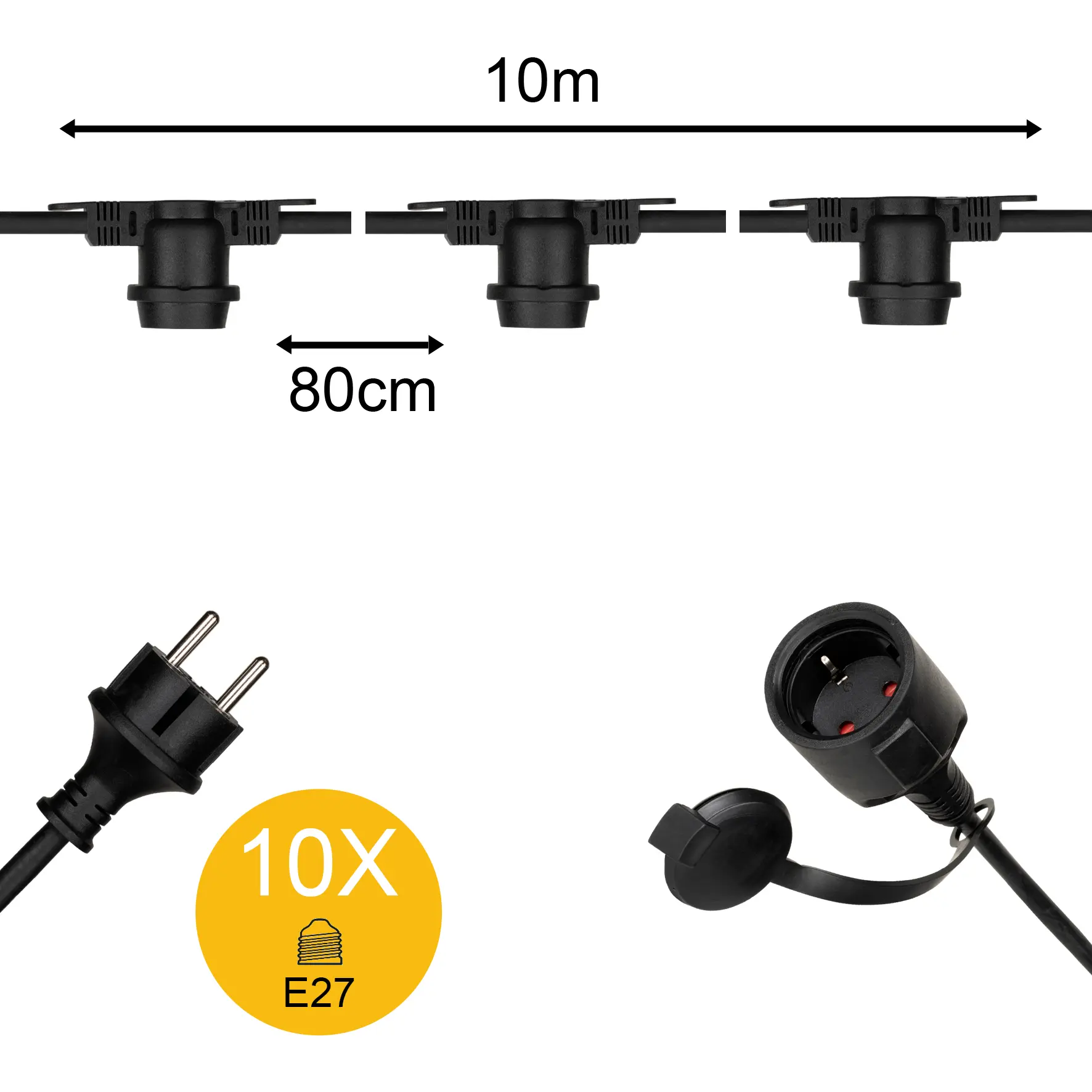 Produktfoto 1 von Bailey Electric & Electronics bv Arbeitslicht x 10 m